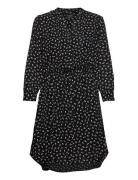 Slfdamina 7/8 Aop Dress Black Selected