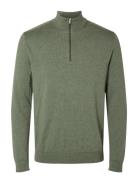Slmberg Ls Half Zip Noos Green Selected