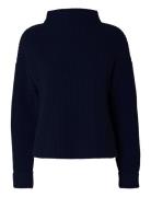 Slfselma Ls Knit Pullover Noos Navy Selected