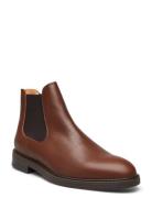 Slhblake Leather Chelsea Boot Noos Brown Selected