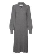 Slfselene Ls Knit Dress B Grey Selected