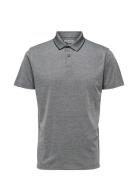 Slh Leroy Coolmax Ss Polo B Grey Selected