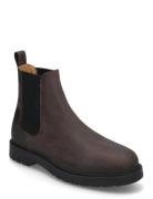 Slhtim Leather Chelsea Boot Brown Selected