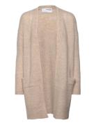Slflulu New Ls Knit Long Cardigan B Noos Grey Selected