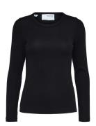 Slfdianna Ls O-Neck Top Noos Black Selected