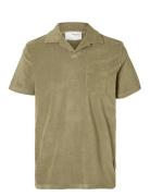 Slhrelax-Terry Ss Resort Polo Ex Khaki Selected