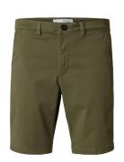 Slhslim-Miles Flex Shorts Noos Green Selected