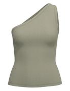 Slfanna Shoulder Top Green Selected