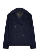 Slfalma Short Wool Jacket Noos Navy Selected