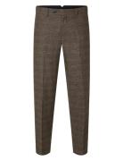 Slhslim-Reed Wool Trs Noos Brown Selected