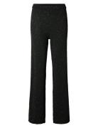 Slfjosie Hw Knit Pant Black Selected