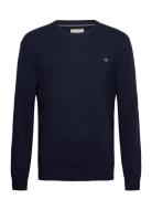 Shield Cotton C-Neck Navy GANT