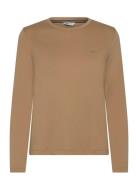 Reg Shield Logo Ls T-Shirt Cream GANT