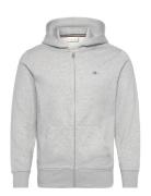 Shield Logo Zip Hoodie Grey GANT