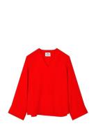 Light Crepe Milly Top Red Mads Nørgaard