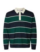 Slhtray Ls Knit Merino Relaxed Polo Green Selected