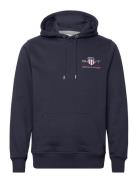 Reg Medium Archive Shield Hoodie Navy GANT