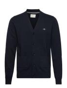 Classic Cotton V-Cardigan Navy GANT