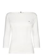 Slim Cody Boat-Nk 3/4Slv White Tommy Hilfiger