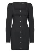 Scoup Neck Ls Mini Dress Black ROTATE Birger Christensen