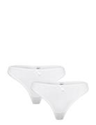 2-Pack Pointelle Thongs White Weekday