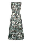 Xenia Panel Midi Dress Navy Malina