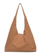 Suede Shoulder Bag Brown Mango