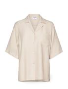 Draped Twill Shirt Cream Filippa K