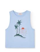 Frog Kid Tank Top Soft Blue Blue THE ANIMALS OBSERVATORY