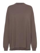 Over D Long Sleeve Brown Weekday