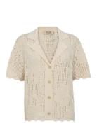 Mmune Flower Knit Cardigan Cream MOS MOSH