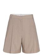 Striped Suit Bermuda Shorts Beige Mango