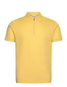 Slhfave Zip Ss Polo Noos Yellow Selected
