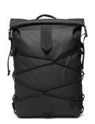 Trail Cord Rolltop Backpack W3 Black Rains