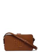 Leather Medium Witley Crossbody Wallet Brown Lauren Ralph Lauren