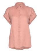 Relaxed Fit Linen Short-Sleeve Shirt Pink Lauren Ralph Lauren