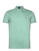 Pima Polo-Ssl-Knt Green Polo Ralph Lauren
