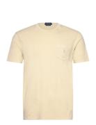 Custom Slim Mineral-Dyed Pocket T-Shirt Yellow Polo Ralph Lauren