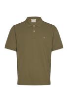 Reg Shield Ss Pique Polo Khaki GANT