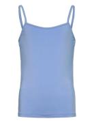 Rkbillie Sl Short Strap Top Blue Rosemunde Kids