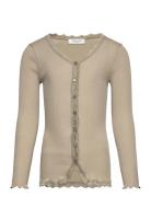 Rkbalta Modal Ls Lace Cardigan Beige Rosemunde Kids