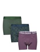 Cotton Stretch Boxer 3P Patterned Björn Borg