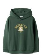 Nkmvelten Ls Rlx Sweat Wh Unb Green Name It
