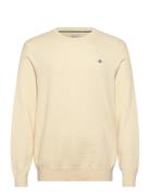 Textured Cotton C-Neck Yellow GANT