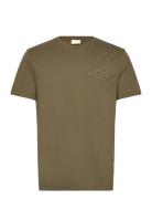 Reg Tonal Shield Ss T-Shirt Khaki GANT