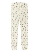 Nmfwang Wool Rib Legging Aop Cream Name It