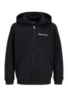 Jornorrebro Emb Sweat Zip Hood Jnr Black Jack & J S