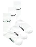 Jacsoho Tennis Socks 3 Pack Jnr White Jack & J S
