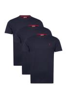 Ohio Reg Cot 3Pk Mcs M Tee Navy MCS