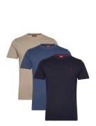 Ohio Reg Cot 3Pk Mcs M Tee Navy MCS